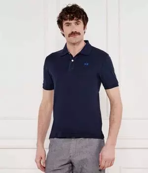 Рубашка поло Slim fit La Martina, синий