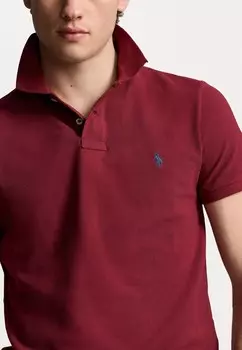 Рубашка поло SLIM FIT MESH POLO SHIRT Ralph Lauren, темно-красный