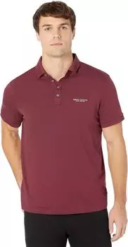 Рубашка-поло Slim Fit Milano/New York Logo Polo Armani Exchange, цвет Windsor Wine