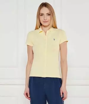 Рубашка поло Slim fit Polo Ralph Lauren, желтый