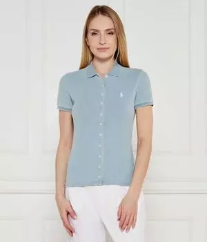 Рубашка поло Slim fit Polo Ralph Lauren, синий