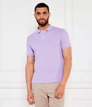 Рубашка поло Slim fit Polo Ralph Lauren, фиолетовый