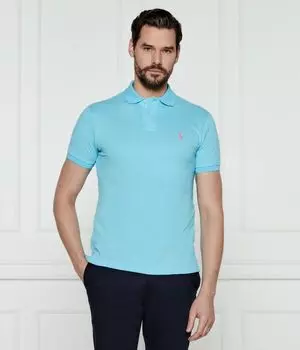 Рубашка поло Slim fit Polo Ralph Lauren, синий