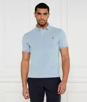 Рубашка поло Slim fit Polo Ralph Lauren, синий