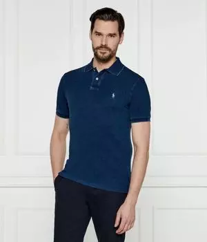 Рубашка поло Slim fit Polo Ralph Lauren, синий