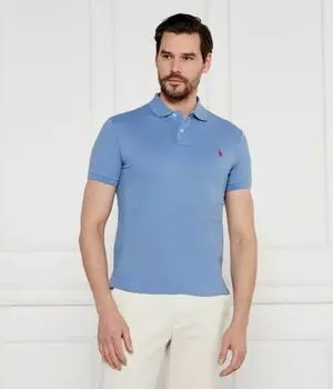 Рубашка поло Slim fit Polo Ralph Lauren, синий