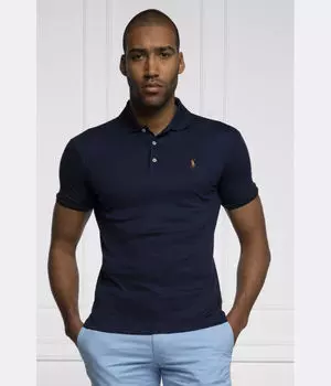 Рубашка поло Slim fit Polo Ralph Lauren, синий