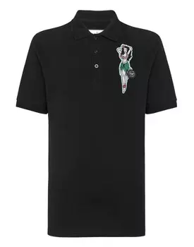 Рубашка-поло Slim Fit SS Hawaii Philipp Plein, черный
