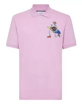 Рубашка-поло Slim Fit SS Hawaii Philipp Plein, сирень