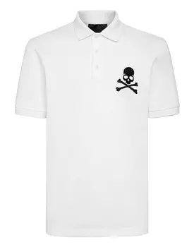 Рубашка-поло Slim Fit SS Philipp Plein, белый