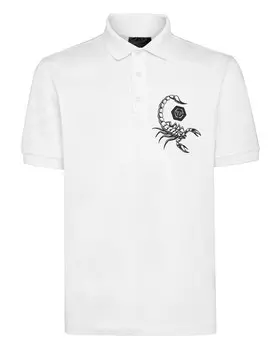 Рубашка-поло Slim Fit SS Philipp Plein, белый