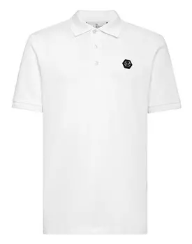 Рубашка-поло Slim Fit SS Snake Philipp Plein, белый