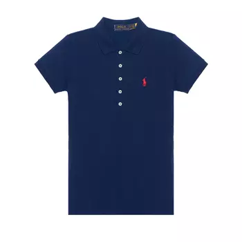 Рубашка-поло Slim Fit Stretch Polo Ralph Lauren, Marine Blue