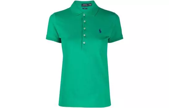 Рубашка-поло Slim Fit Stretch Polo Ralph Lauren, Grass Green