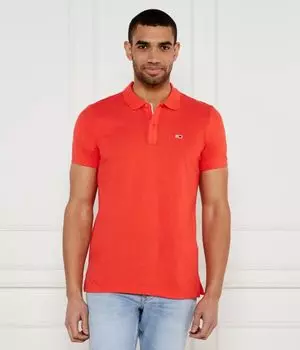 Рубашка поло Slim fit Tommy Jeans, оранжевый