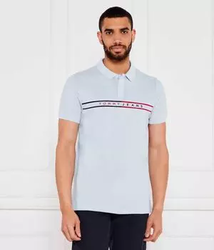 Рубашка поло Slim fit Tommy Jeans, синий