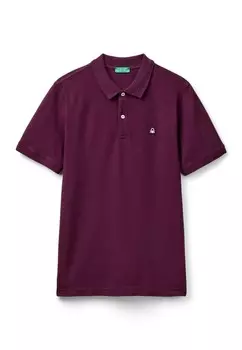 Рубашка поло SLIM FIT United Colors of Benetton, сиреневый