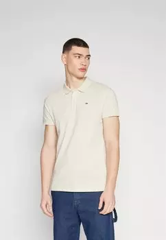 Рубашка-поло SLIM PLACKET Tommy Jeans, бежевый
