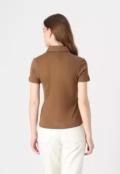 Рубашка поло SLIM SLEEK Tommy Hilfiger, коричневый