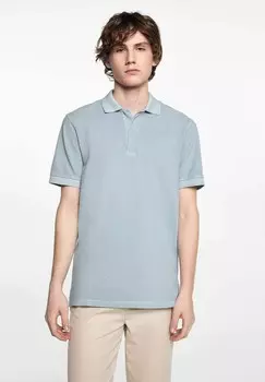 Рубашка-поло Slimmy Mango Kids, синяя