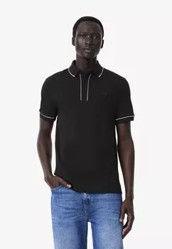 Рубашка поло SMART PARIS EN STRETCH CON RIBETE A CONTRASTE Lacoste, черный