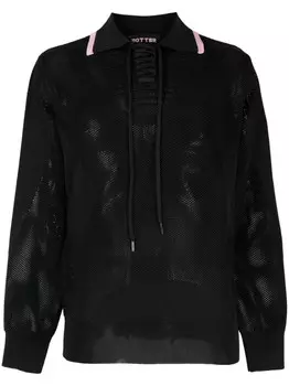 Рубашка поло со шнуровкой Botter, черный