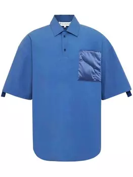 Рубашка поло со стеганым карманом JW Anderson, синий