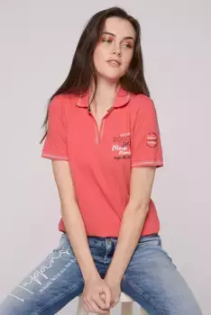 Рубашка-поло SOCCX с эластаном, красный