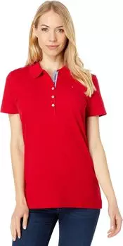 Рубашка-поло Solid Short Sleeve Polo Tommy Hilfiger, цвет Scarlet
