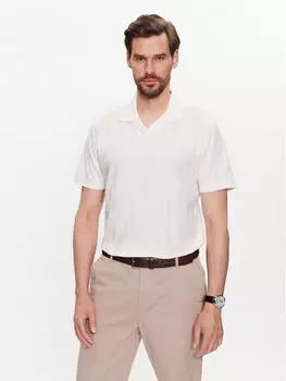 Рубашка поло современного кроя Pierre Cardin, экрю