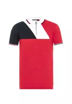 Рубашка-поло современного трикотажного дизайна CIPO & BAXX, красный