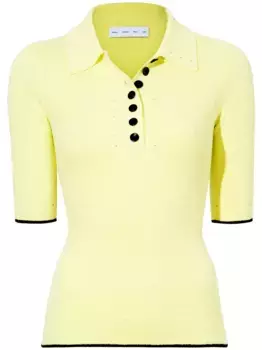 Рубашка поло Spencer в рубчик Proenza Schouler White Label, желтый