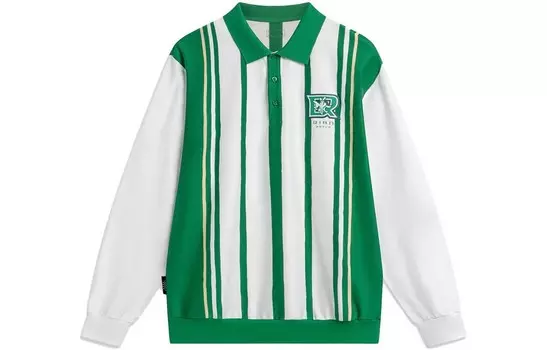 Рубашка поло Sports Life Collection для мужчин, зеленая, стандартная, белая, миндальная карта Lining, зеленый