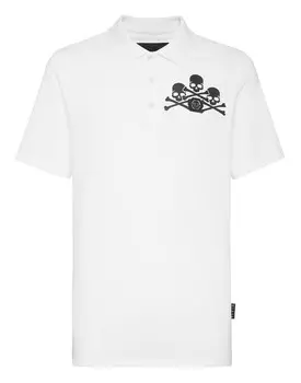 Рубашка-поло SS Череп Philipp Plein, белый