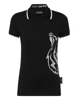 Рубашка поло SS Glitter PLEIN SPORT, черный