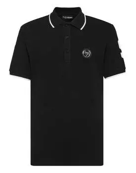 Рубашка поло SS PLEIN SPORT, черный/белый