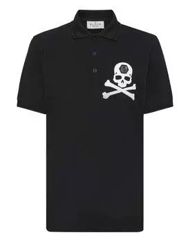 Рубашка поло SS Skull&Bones PHILIPP PLEIN, черный
