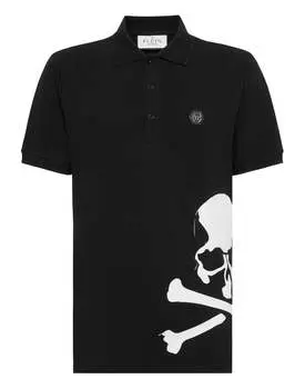 Рубашка поло SS Skull&Bones PHILIPP PLEIN, черный