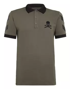 Рубашка-поло SS Statement Philipp Plein, цвет Military