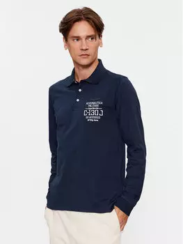 Рубашка поло стандартного кроя Aeronautica Militare, синий