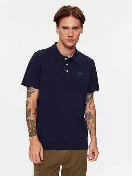 Рубашка поло стандартного кроя Aeronautica Militare, синий