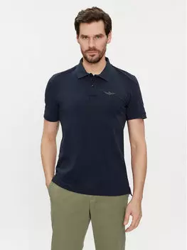 Рубашка поло стандартного кроя Aeronautica Militare, синий