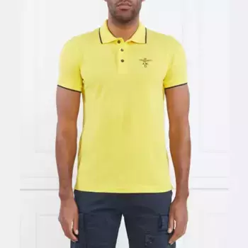 Рубашка поло стандартного кроя Aeronautica Militare, желтый