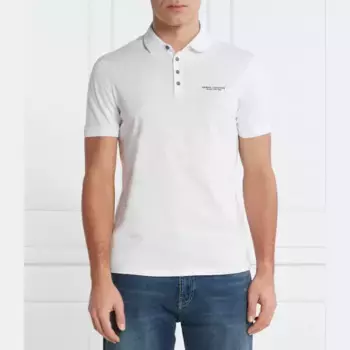 Рубашка поло стандартного кроя Armani Exchange, белый