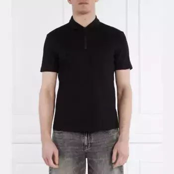 Рубашка поло стандартного кроя Armani Exchange, черный