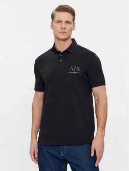 Рубашка поло стандартного кроя Armani Exchange, синий