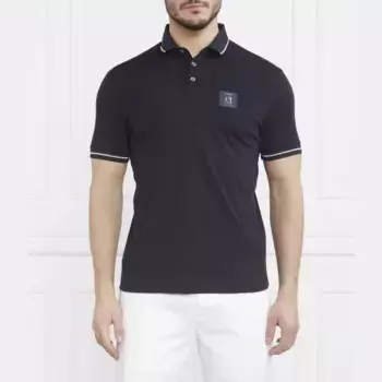 Рубашка поло стандартного кроя Armani Exchange, синий