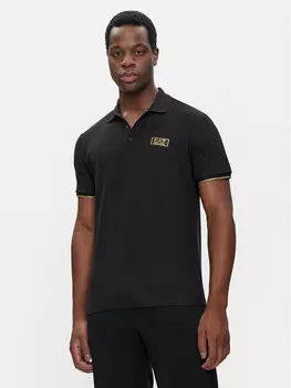 Рубашка поло стандартного кроя Ea7 Emporio Armani, черный