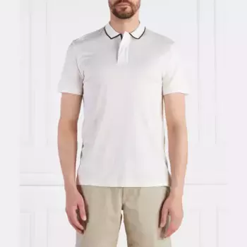 Рубашка поло стандартного кроя Emporio Armani, белый