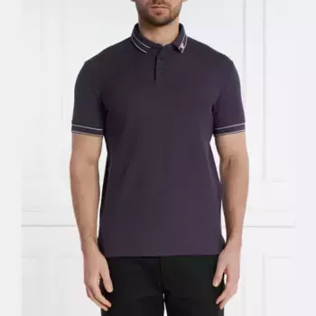 Рубашка поло стандартного кроя Emporio Armani, фиолетовый
